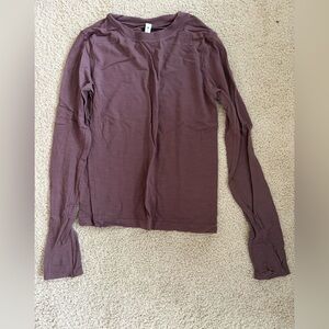 Athleta Mauve Long Sleeve Top